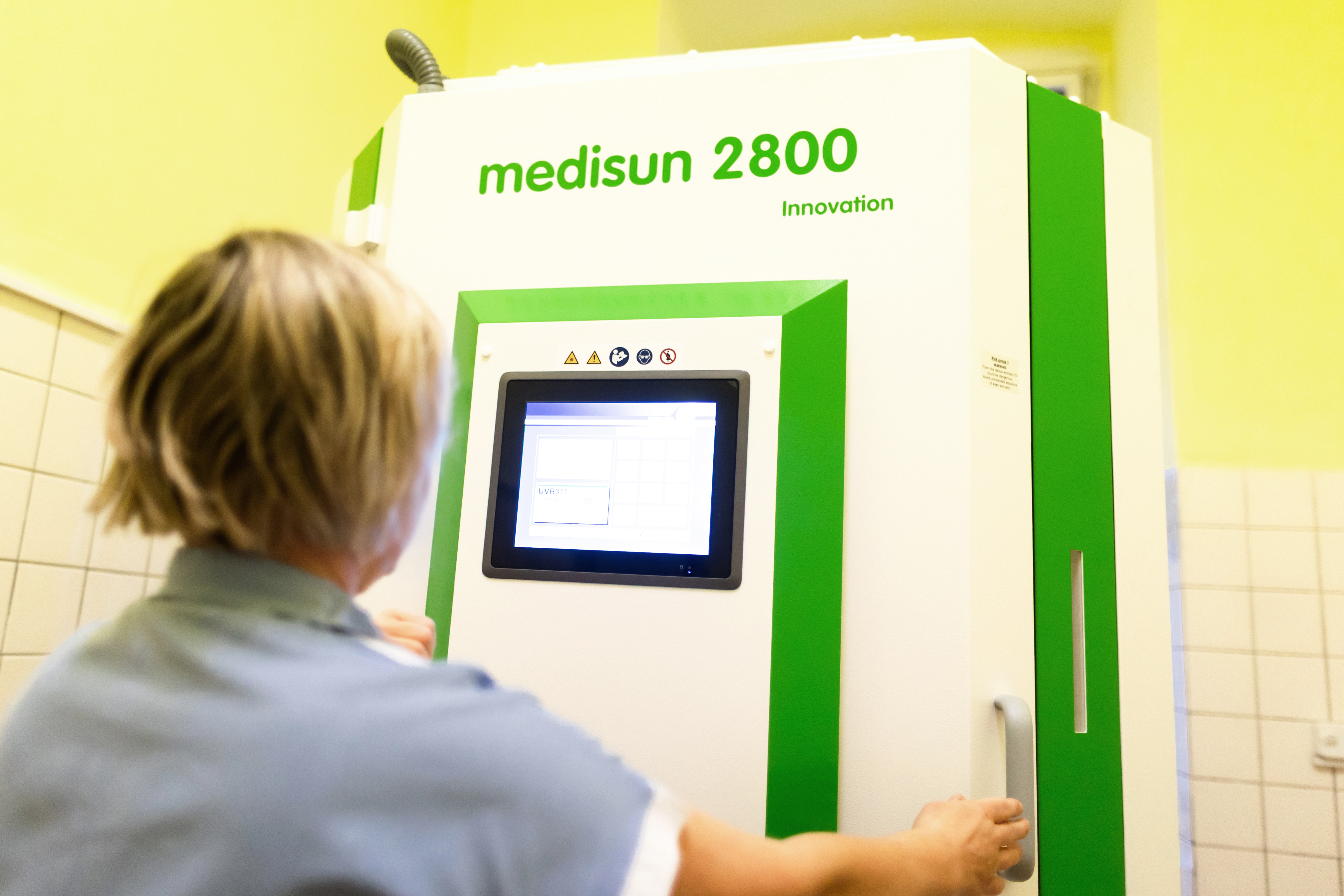 UV kabina na kožním oddělení Litomyšlské nemocnice